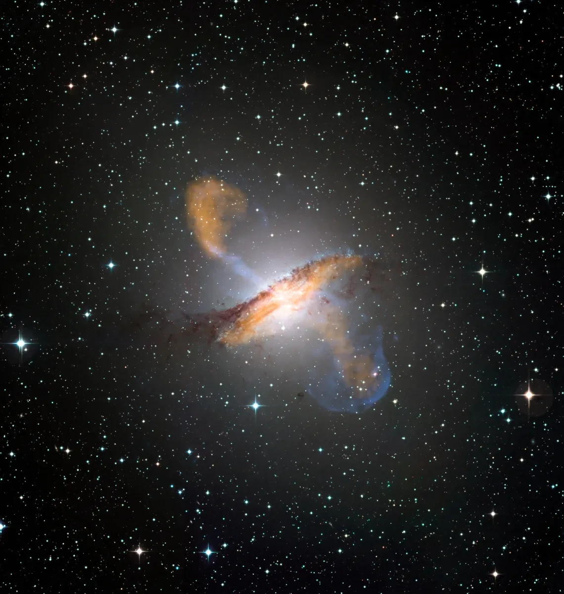 Colour composite image of the galaxy Centaurus A