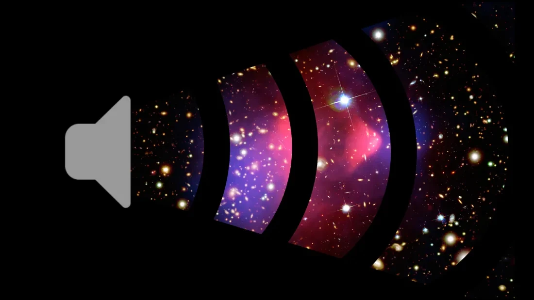 Volume symbol with galaxy background