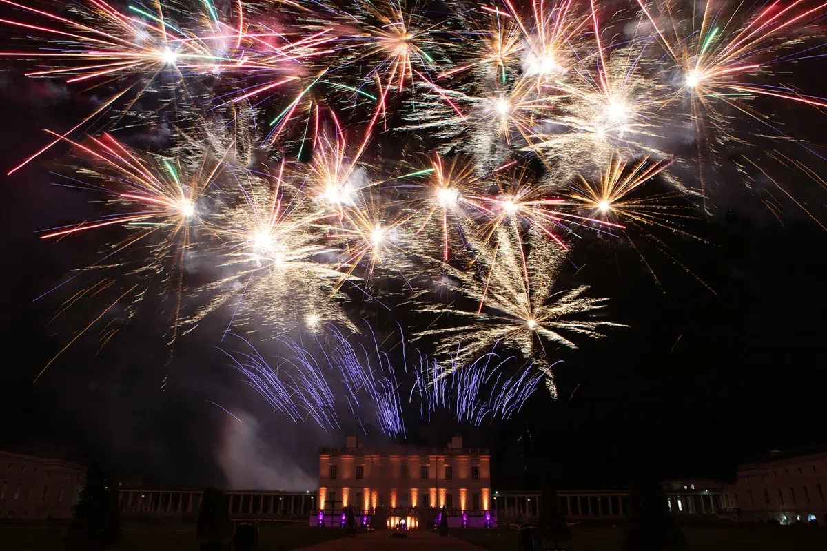 Fireworks outside Queen's House - credit to Natasha Hurley