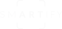 Smartify logo in white. The 'ART' in 'SMARTIFY' is highlighted