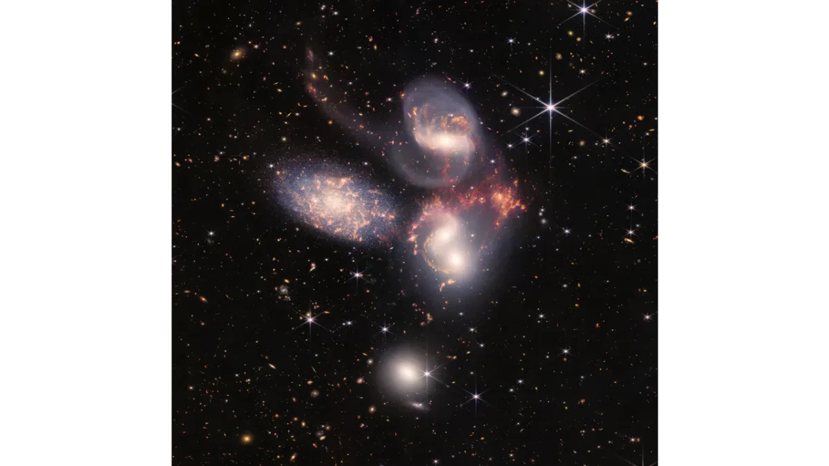 Stephan's quintet- 5 galaxies