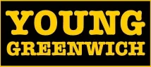 Black background with 'Young Greenwich' written in large yellow capital letters